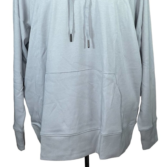 Universal Standard Women’s Funnel Neck Gray Hoodie Medium = 18-20 - Picture 3 of 13